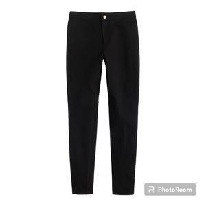 J CREW Pixie Snap-Front Jodhpur Pant in Black Ponte Knit Size 0 Short